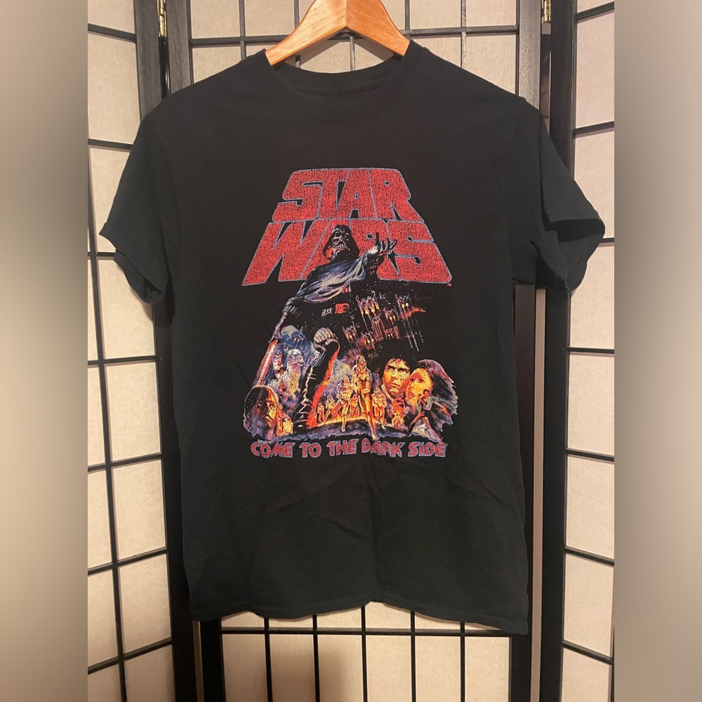 Star Wars Come To The Dark Side Men's S Darth Vader Black Graphic T-Shirt